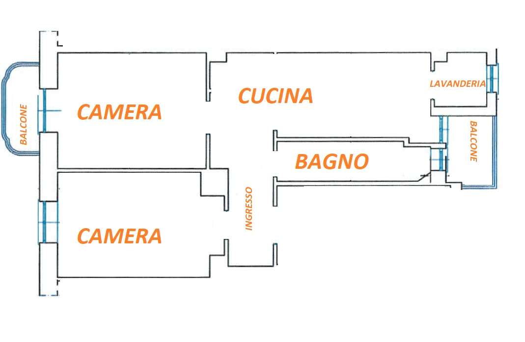 PICCOLA PALAZZINA - TRILOCALE RISTRUTTURATO