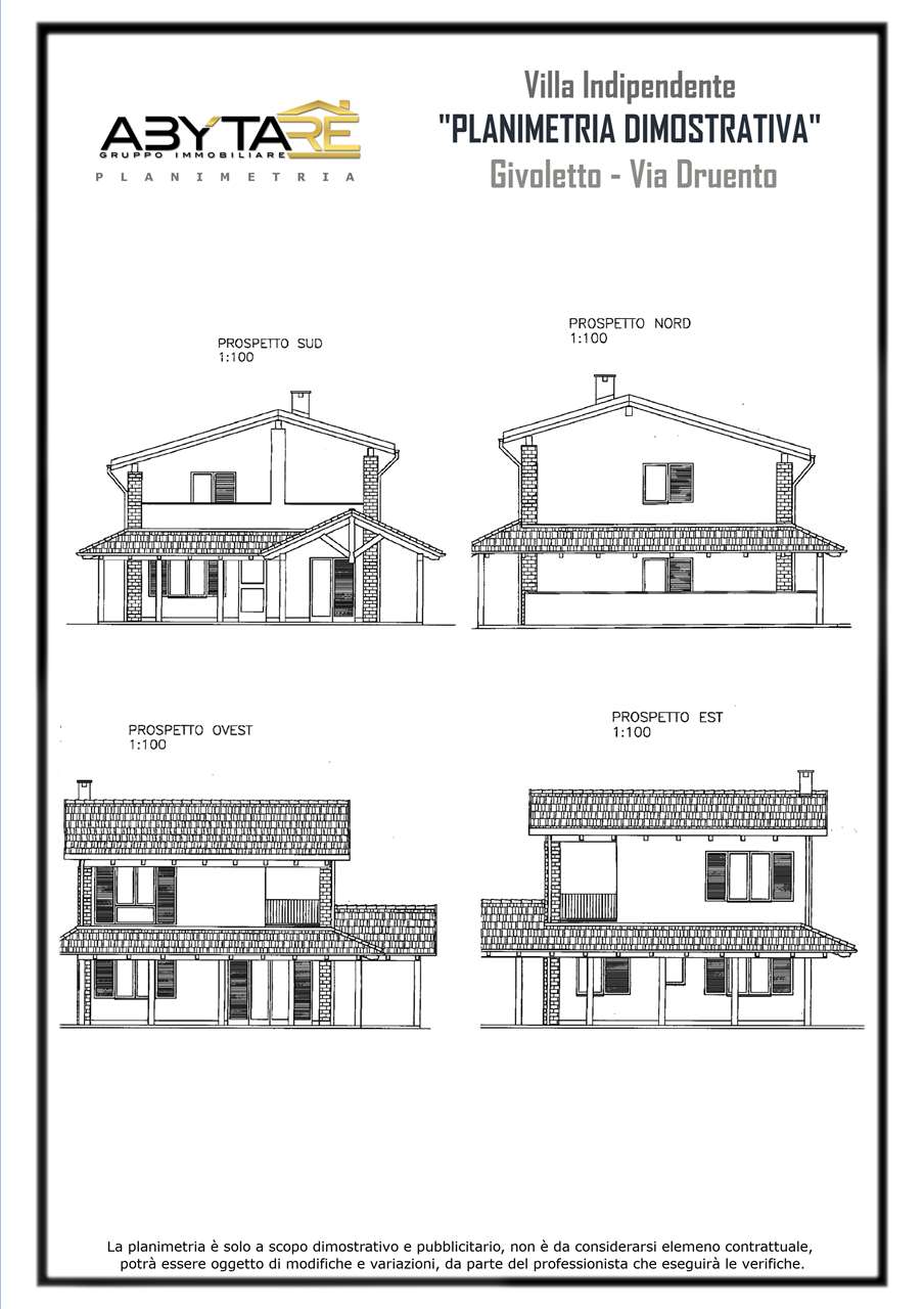 Villa vendita Givoletto Via Druento 4