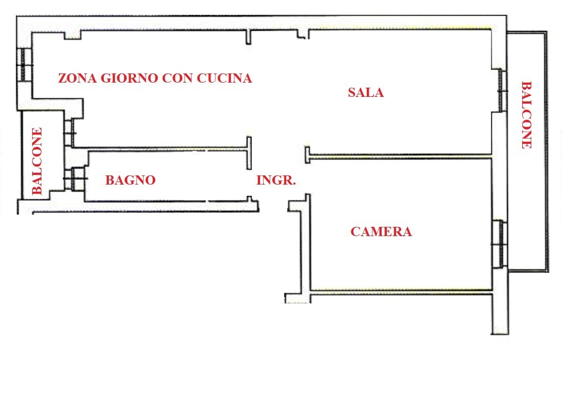 TRILOCALE CON DOPPIA ESPOSIZIONE