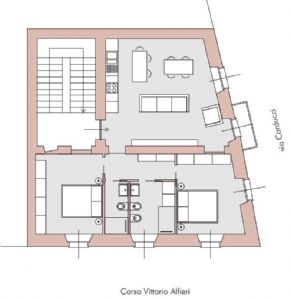 ZONA PEDONALE ALLOGGIO FINEMENTE RISTRUTTURATO